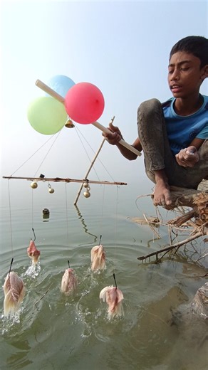 Traditional River Fishing Secret Method with Hook - 10 #fishing #fishinglife