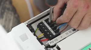 connection of electrical wires of electrical appliances, split systems. Electrical installation and repair works