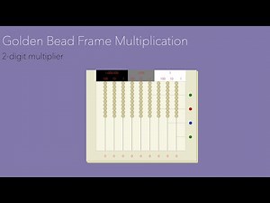 MONTESSORI MULTIPLICATION OPERATION: Golden Bead Frame Multiplication (2-digit) Presentation