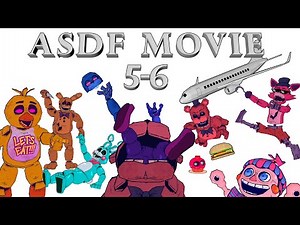 Five Nights At Freddy's Retro Animatronics ASDF Movie 5 and 6 Animated