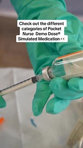 2.9K views · 20 reactions | Discover the versatility of Demo Dose® Simulated Medication for your sim lab! ✨ These realistic tools offer a hands-on learning experience like never before! Click the link to learn more and elevate your sim lab  https://www.pocketnurse.com/default/products/demo-dose #nursing #nurse #nursingschool #nursingstudent #nursingstudents #studentnurse #simlab #injections #medications #medicationmanagement | Pocket Nurse | Facebook