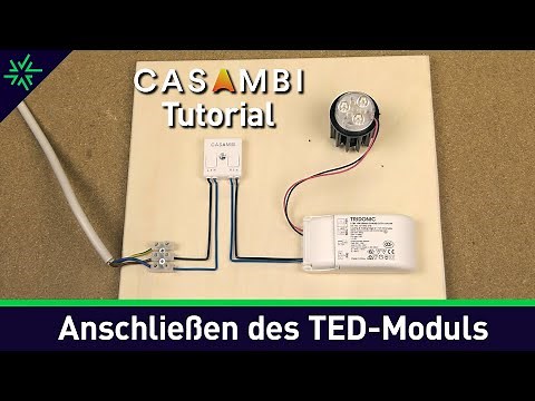 Casambi Tutorial - Anschließen des Casambi TED-Moduls