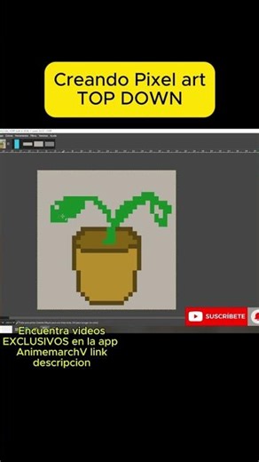 CREA una linda MACETA PIXEL ART en pocos SEGUNDOS!!