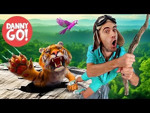 Escapa De La Isla Del Tigre! Aventura En La Jungla 🐅🌴| Piso Es Lava | Danny Go! Canciones para Niños