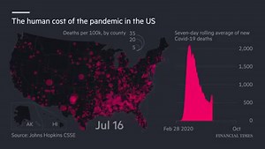 3.1K views · 42 reactions | The FT data team traced the Covid-19 outbreak in charts, maps and graphics to reveal the scale of a pandemic that has claimed 1m lives. https://on.ft.com/2HdCxv5 | Financial Times | Facebook