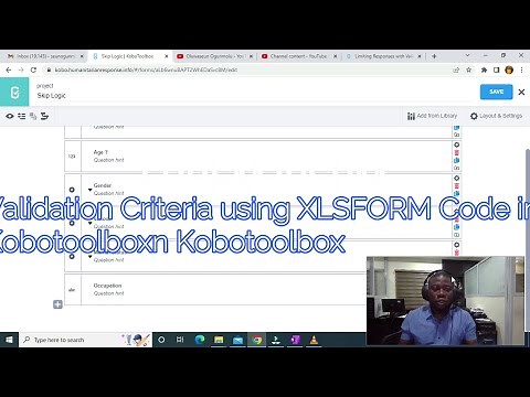 Using XLSFORM Code for Validation Criteria in Kobotoolbox