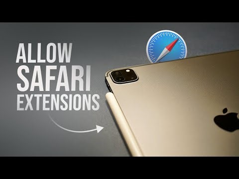 How to Allow Safari Extensions iPad (tutorial)
