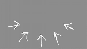 Drawn arrows group pointing up animation