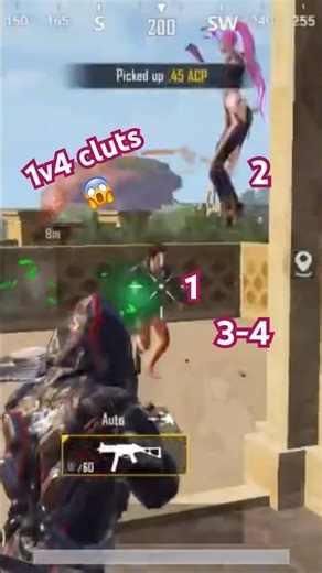 1v4 clutch in event PUBG #bgmi #bgmigameplay #shorts #ytshorts