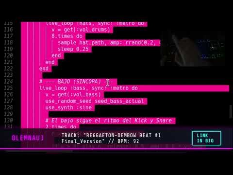 [FREE] Dark Reggaeton / Dembow Type Beat - "PROTOCOL" | Zero-DAW Beat (Coded Live)