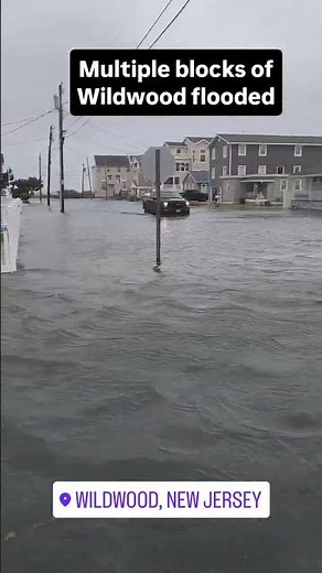 Flooding in North Wildwood at 17th and Maryland