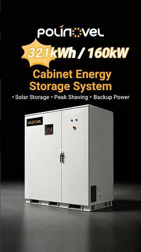 321kWh 160KW Outdoor Cabinet C&I Energy Storage System | Polinovel