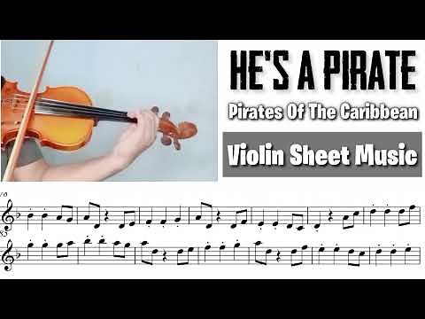 Free Sheet || He's A Pirate - Pirates Of The Caribbean || Violin Sheet Music