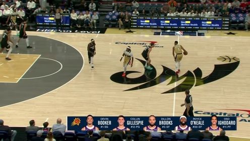 内线空无一人 库利巴利在内线横冲直撞暴力扣篮无人可挡