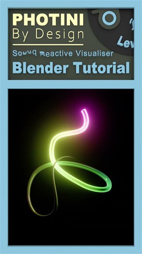 Geometry Nodes Sound Reactive Squiggles #blendertutorial #creativeblender #audiovisualiser #blender
