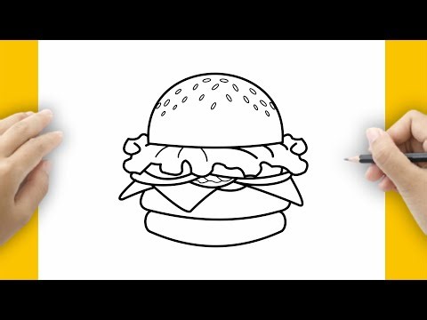 HOW TO DRAW A KRABBY PATTY FROM SPONGEBOB
