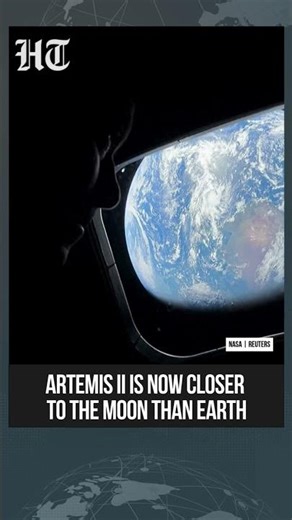 NASA Says Artemis II Astronauts Are Now Closer To Moon Than Earth | #shorts