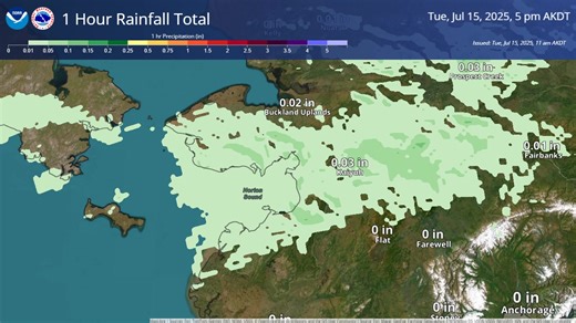 🌧️One more round of rainfall will be in store for the west coast today. The High Surf Advisories for the Yukon Delta, Norton Sound, and Bering Sea Coasts are still in effect through tonight due to the onshore flow. Scattered showers are expected for the Interior as well. #akwx | US National Weather Service Fairbanks Alaska