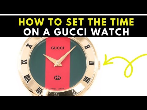 How to Set the Time on a Gucci Quartz Watch Time Only Model