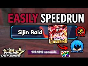 Sijin Raid EXTREME V1 🔥| Azure Orb Reward | All Star Tower Defense Roblox ASTD | (Full Autoskip)