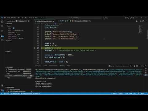 Bienvenido a mi primer programa Falomir Valdez Cristian Fernando