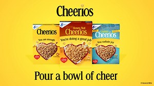 Cheerios Heart Healthy Cereal, Heart Shapes, Affirmations Box, Large Size, 12 oz