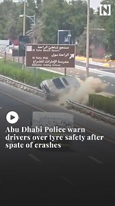 608K views · 1.6K reactions | As summer temperatures soar, Abu Dhabi Police have urged motorists to check their tyres before driving to prevent accidents, warning that poor maintenance could lead to fines of Dh500 and four penalty points. | The National | Facebook