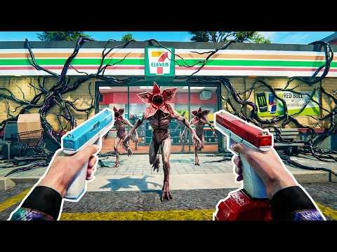 I'm facing off against the DEMOGORGONS in BONELAB VR!