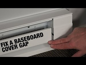 How to fix my baseboard cover gap | Cadet Tech Support Tip