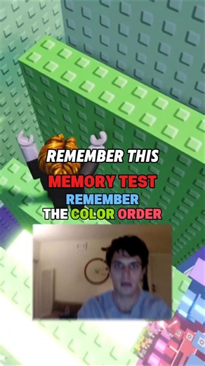 Color Memory Test 🧠 Remember the Order! ( Comment Your Answer ) Roblox Shorts