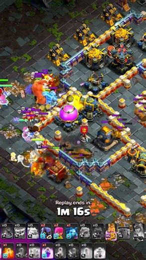 TH16 vs TH18 😱 Fireball + Rocket Balloons Attack | Clash of Clans #shorts #youtubeshorts #trending