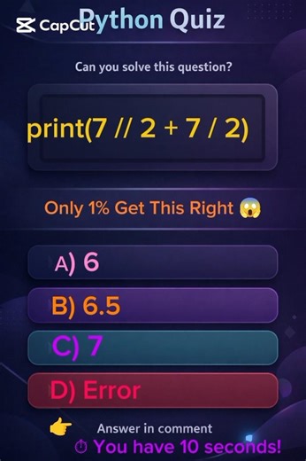 Only 1% Can Solve This Python Math 😱 #Python #Quiz