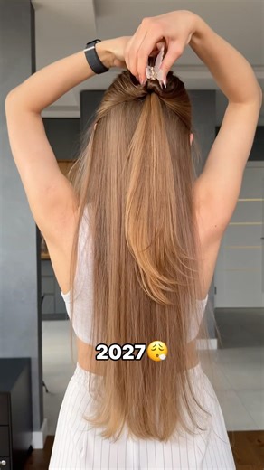 Beautiful hairstyle 🦋 subscribe for new video😉 #hairstyle #hairtok #diyhairstyle #hair