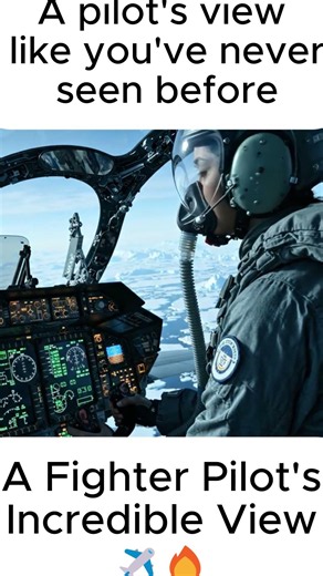 Inside the Cockpit: A Fighter Pilot's Incredible View ✈️🔥