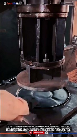 Innovation Hydraulic Metal Deep Drawing Press for Circular Steel Forming #tech