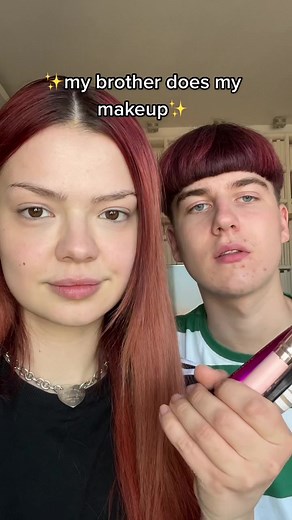 My Brother Does My Makeup Challenge