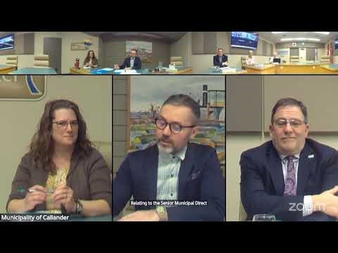 PART 1 - Municipality of Callander's Zoom Meeting - Monday, April 27 @ 4:30 pm - Special Meeting