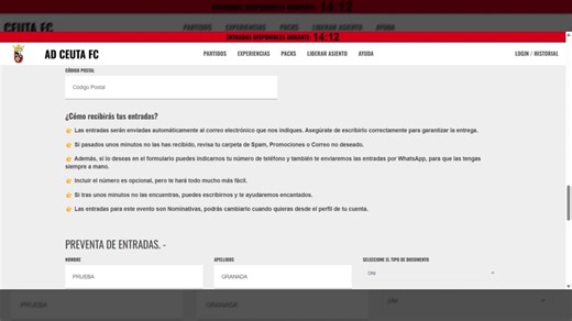 ℹ️ En este video tutorial puedes ver los pasos para obtener tu entrada vs Granada CF para la Jornada 17, y para los siguientes desplazamientos. Ahora obtener tu entrada es fácil y cómodo para todos 🫂 #HistoriaJuntos | #SiempreADCeutaFC | AD CEUTA FC