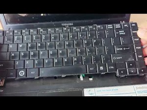 How to replace the keyboard on a Toshiba Satellite C640 laptop