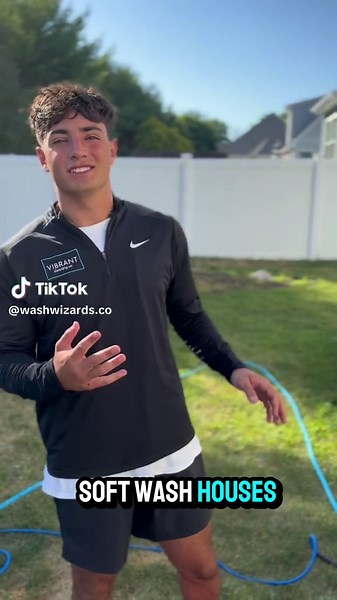 How to soft wash using a pressure washer #fyp #foryoupage #newjersey #softwashing #powerwashing #clean #