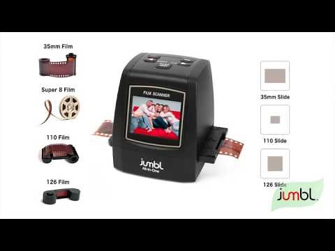 Jumbl 22MP All In 1 Film & Slide Scanner w Speed