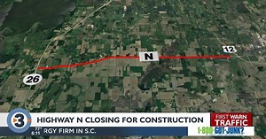 FIRST WARN TRAFFIC: Highway N in Rock Co. to be closed for construction through August