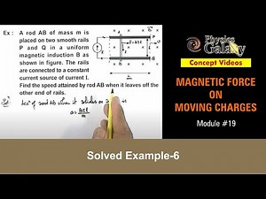Class 12 Physics | Electromagnetic Force |#19 Solved Example-6 on Electromagnetic Force | JEE & NEET
