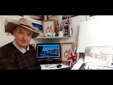 Colinsteedart. How to use Water Soluble Graphite pencils. Watercolour sketching tutorial.