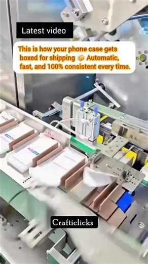 Satisfying Phone Case Packing Machine | Automatic Cartoning Line | How Phone Cases Are Packed