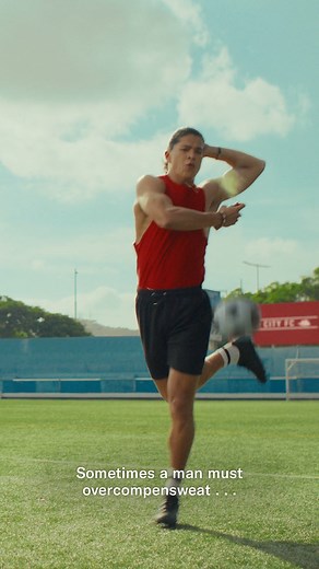 3.2M views | Sometimes, a man must overcompensweat. Try Old Spice Swagger for long-lasting sweat protection. | Old Spice | Facebook