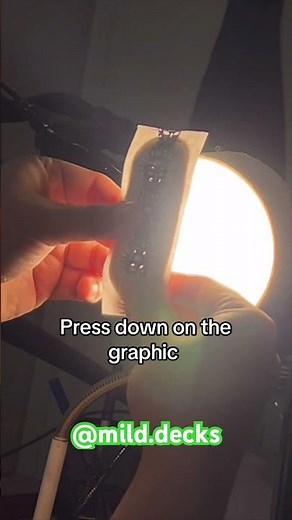 How to apply a paper graphic to your fingerboard #fingerboard #milddecks #howto #papergraphic