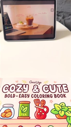 Cozy & Cute Coloring Book: Rise and Moka Coffee Brewing Time-lapse