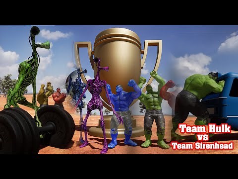 Team Siren Head Vs Team Hulk in a Wrestling Match | Learn & Fun TV