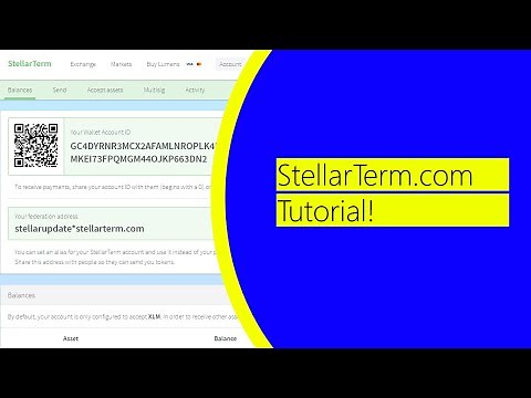 Stellar Term Tuturial - How to use Stellar Term decentralized exchange?